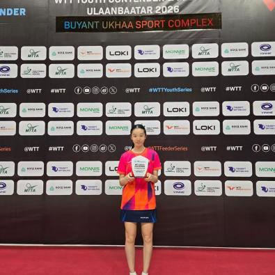 <<🏓本校乒乓雙星再創佳績，WTT烏蘭巴托站勇奪兩項季軍🎉>>