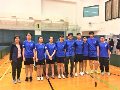 [Table Tennis Team] Boys B Grade Champion and Girls B Grade 2nd Runner-up