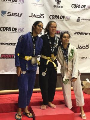 G8 student Brindy Mason won the gold medal in the ASJJF Dumau Manila International No-Gi Championship