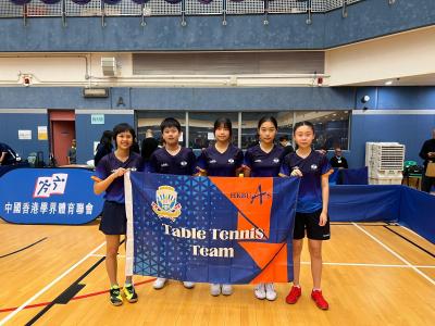 2025-26全港學界精英乒乓球比賽 女子隊碩果累累🏓