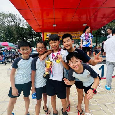 💦🏅 Champions - 9th All Hong Kong Inter-Area Primary Schools Swimming Competition! 🏆