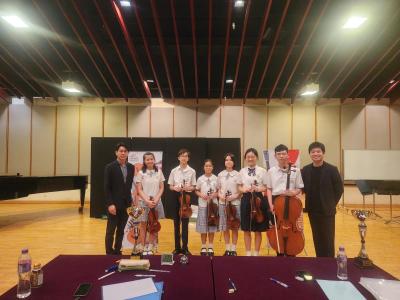 <<🎊聯校音樂大賽1金2銀獎 ONE Gold and TWO Silver Awards for Our String Ensembles in Joint School Music Competition 2026🎶>>