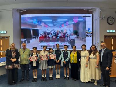 <<雲端攜手、互學互鑒：與內地姊妹學校線上交流>>