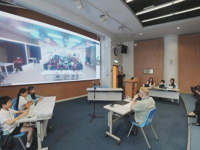 <<雲端攜手、互學互鑒：與內地姊妹學校線上交流>>
