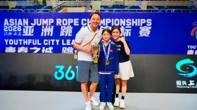 🏆 HKBUAS Ashley Au Shines Brightest at Asian Jump Rope Overall Champion 2026! 🎉