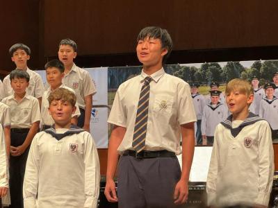 Secondary School Choir and Chamber Boys' Choir Sharing the Stage with World-Renowned Vienna Boys Choir