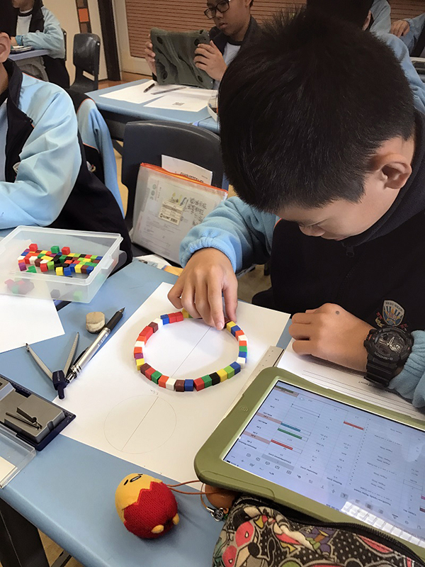 Discovered Pi using cubes.