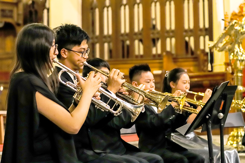 Wind Band performance in St. John Cathedral during Winter Concert